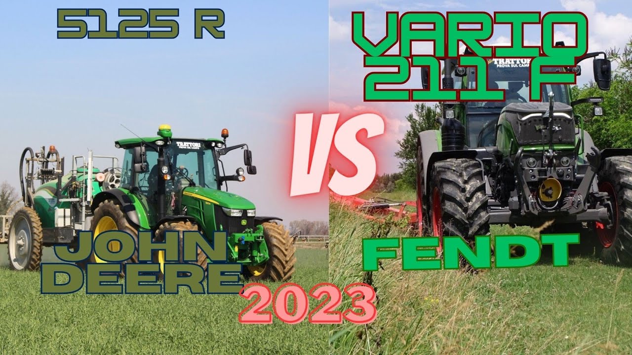 JOHN DEERE 5125 R VS FENDT VARIO 211 F #tractor #top #johndeere #fendt