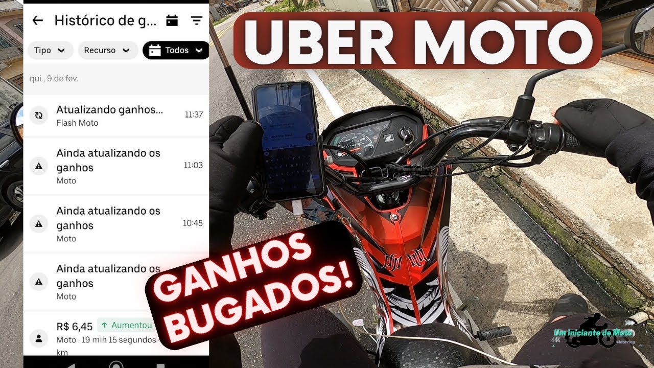 UBER MOTO NA POP 110i | ACHO QUE A UBER QUER ME ILUDIR! 🤣