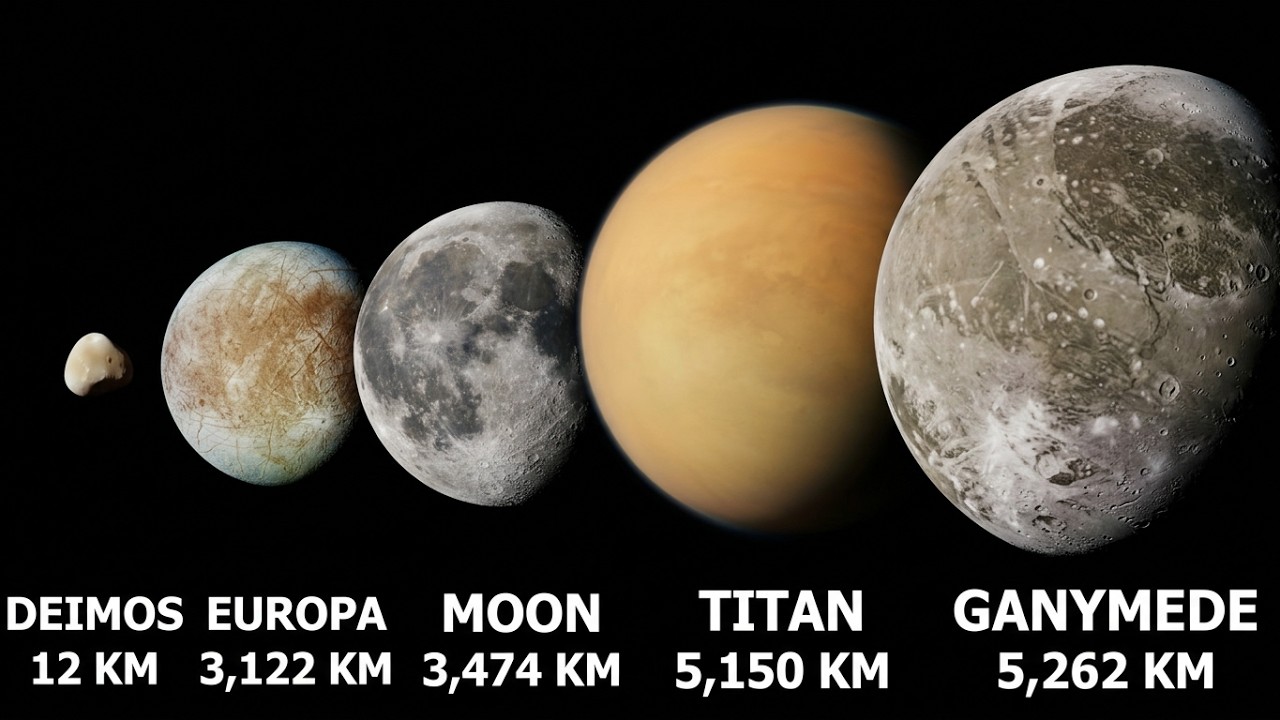 Moon Size Comparison 3D