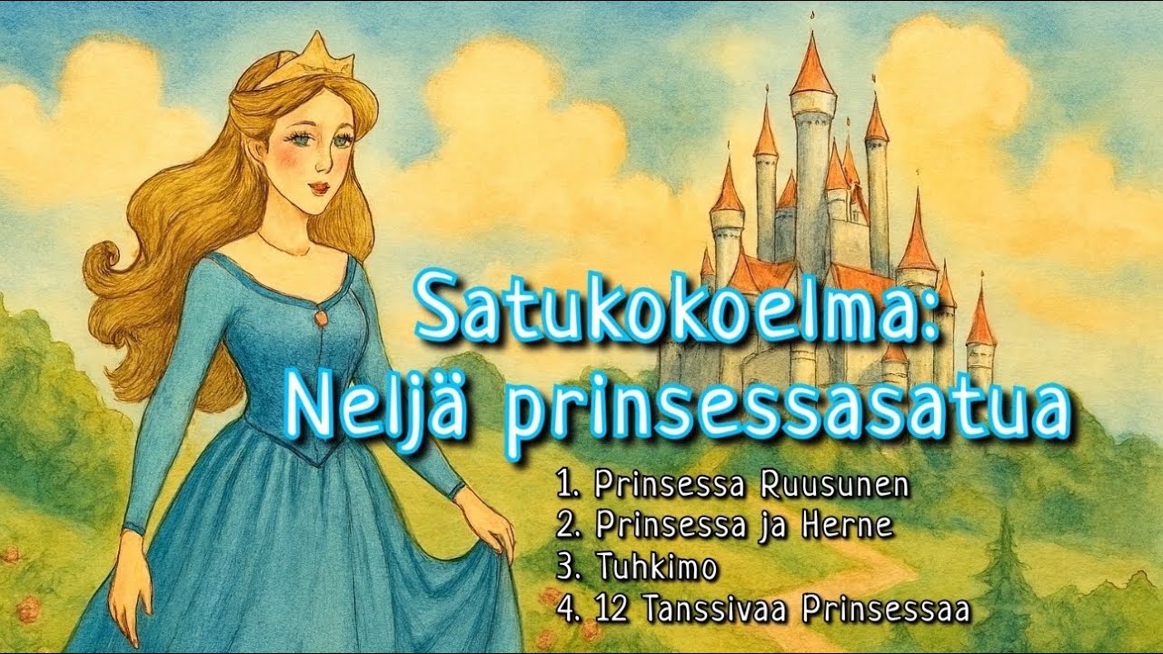 Neljä prinsessasatua - Satukokoelma - Ei mainoksia - Ikäsuositus S - Satuja lapsille