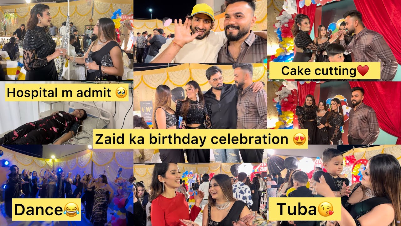 Birthday celebration😍Lekin usse pehle kyu jana pada hospital🥹Itna sara dance😂Milo bade sitaro se