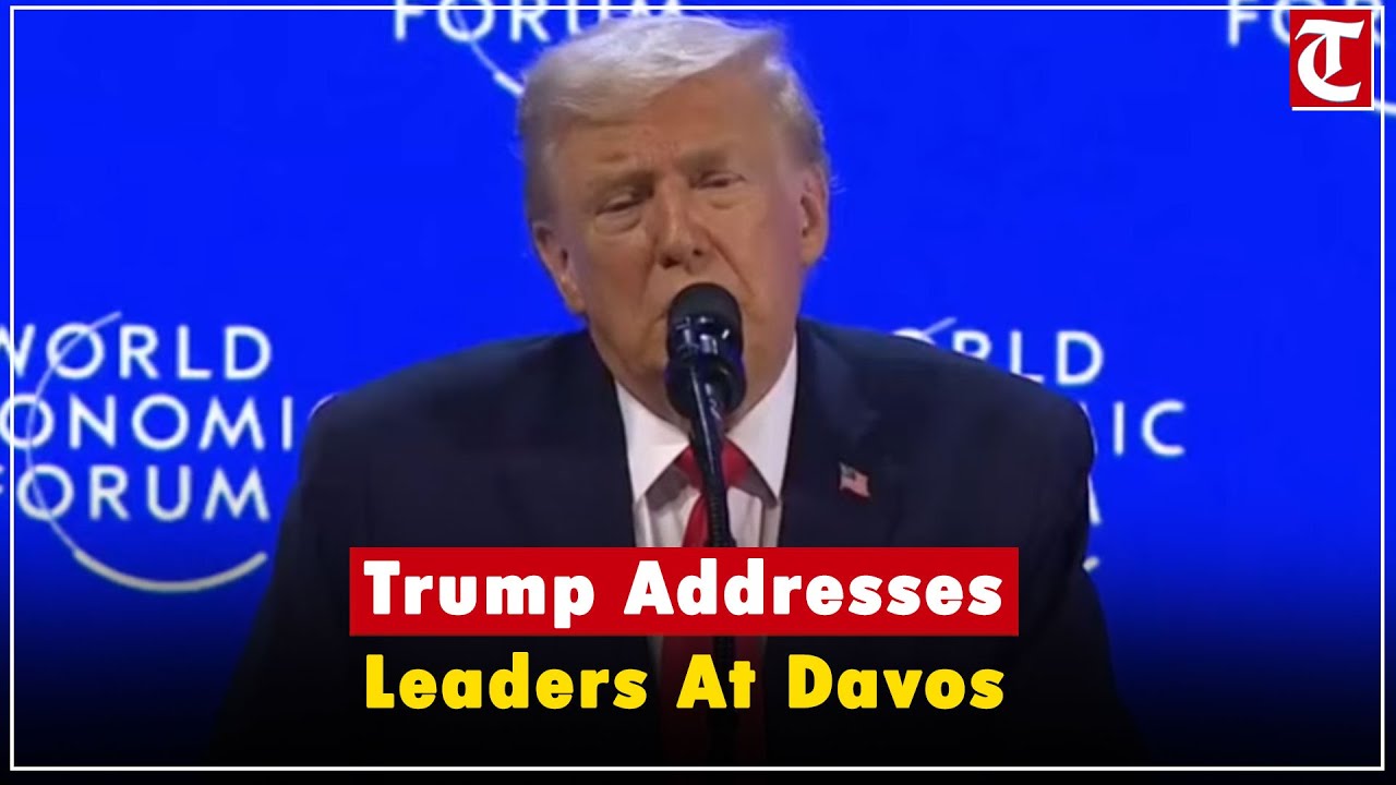 Trump addresses world leaders at WEF Davos amid tensions with NATO allies over Greenland