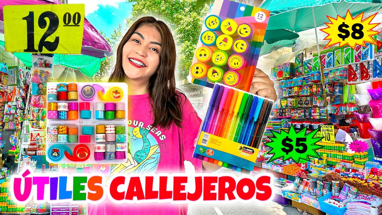 ✏️ FUI A LA CALLE DE LOS ÚTILES ESCOLARES ✂️ ¡Las Papelerías Más Baratas para Comprar! |CONNY MERLIN