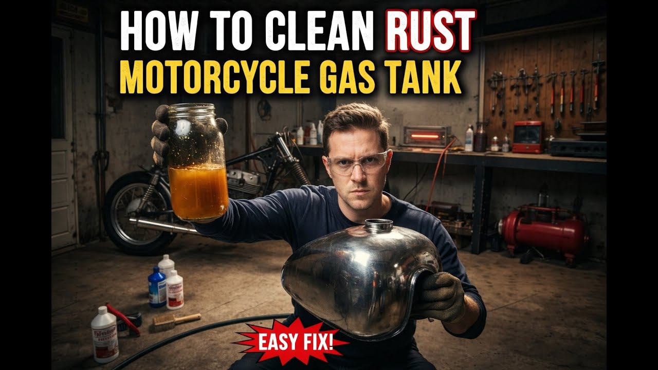 How to Clean Rust Inside Motorcycle Gas Tank (Easy Fix)