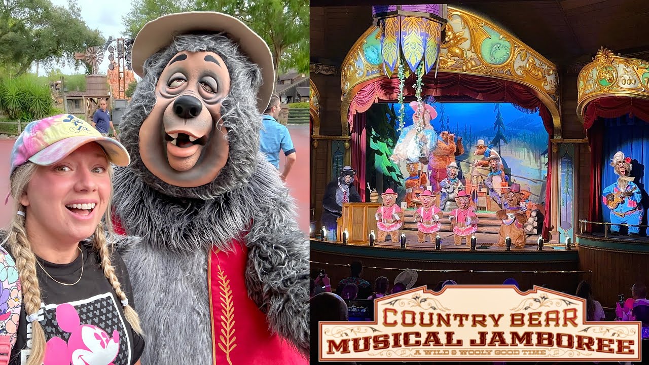 NEW Country Bear Musical Jamboree at Magic Kingdom! New Songs, Grizzly Hall Tour & Review!