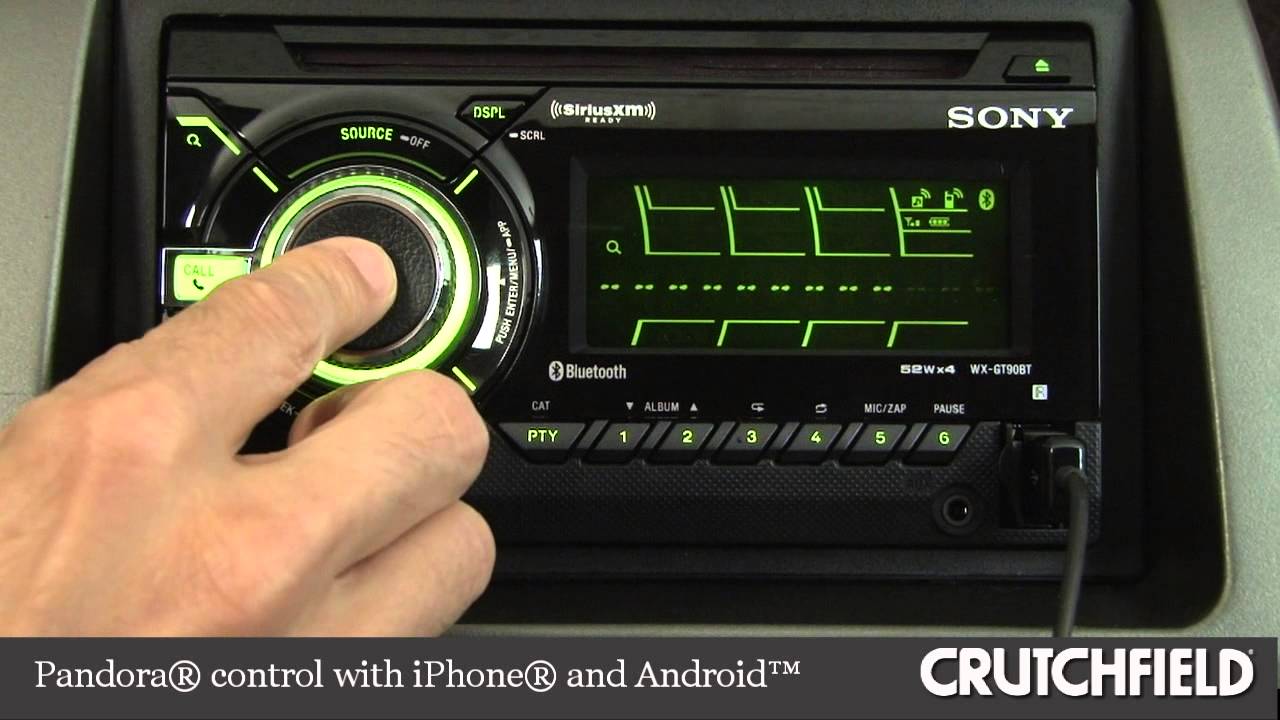 Sony WX-GT90BT Car CD Receiver Display and Controls Demo | Crutchfield Video