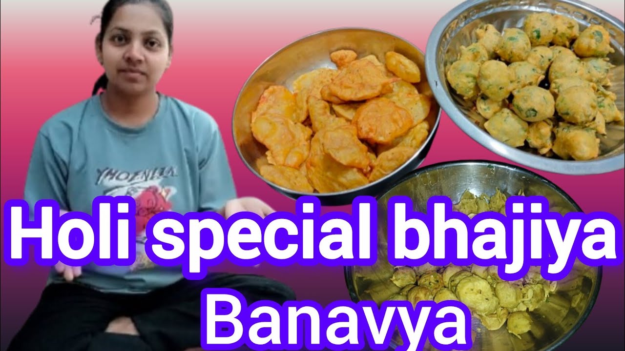 Aje holi special bhajiya banavya 😍