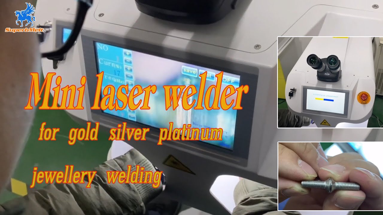 SuperbMelt mini jewellery laser welding machine Jewelry Laser Welder manual instruction video