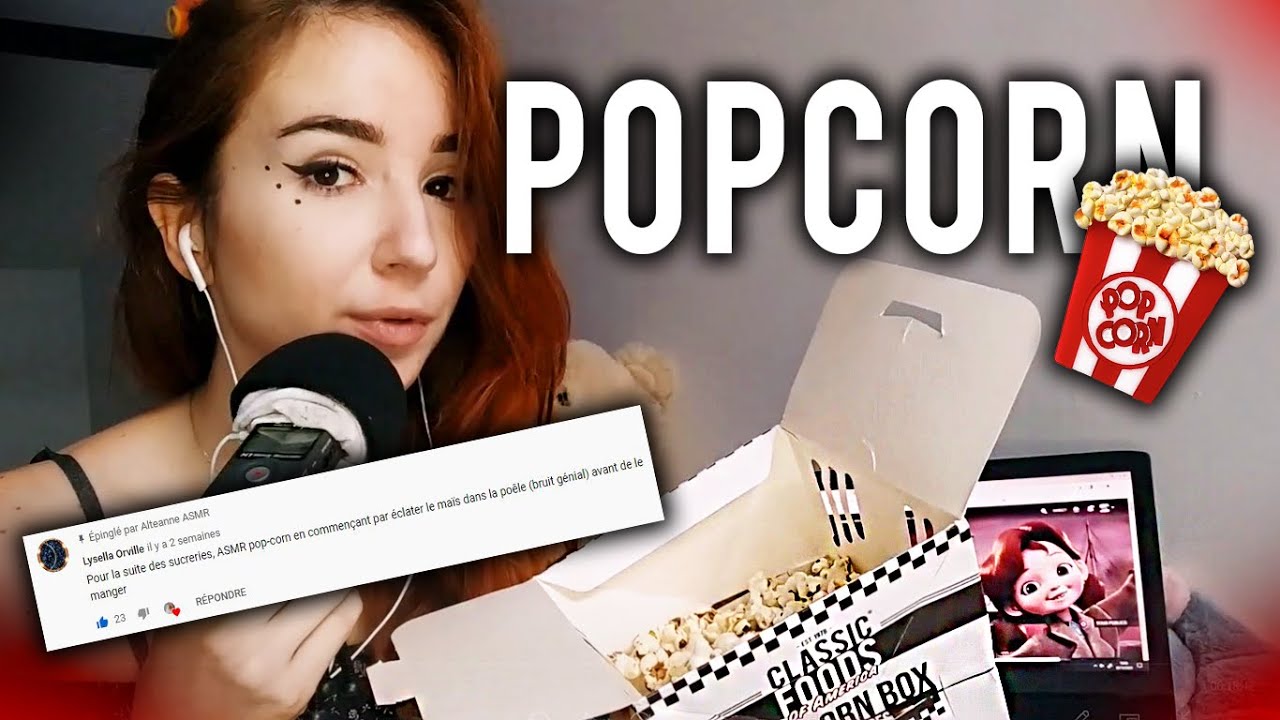 Faire de l'ASMR avec du POPCORN + Conseils séries NETFLIX
