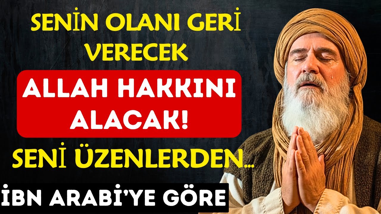 ALLAH'IN ADALETİNDEN KAÇIŞ YOK! ŞİMDİ ONLAR DÜŞÜNSÜN.