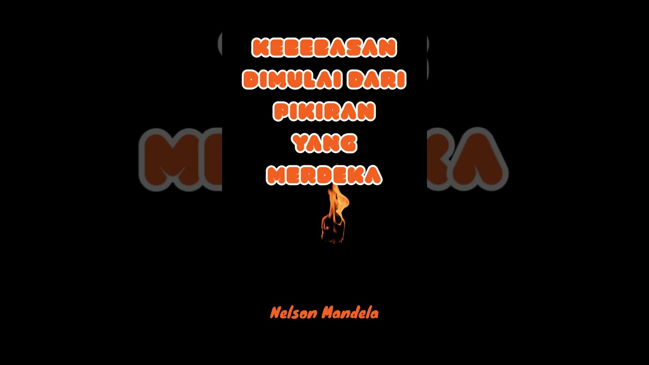 Kebebasan dimulai dari pikiran yang merdeka