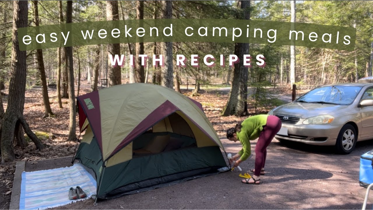 What I Eat on a Weekend Camping Trip // Solo Camping // New Germany State Park Maryland