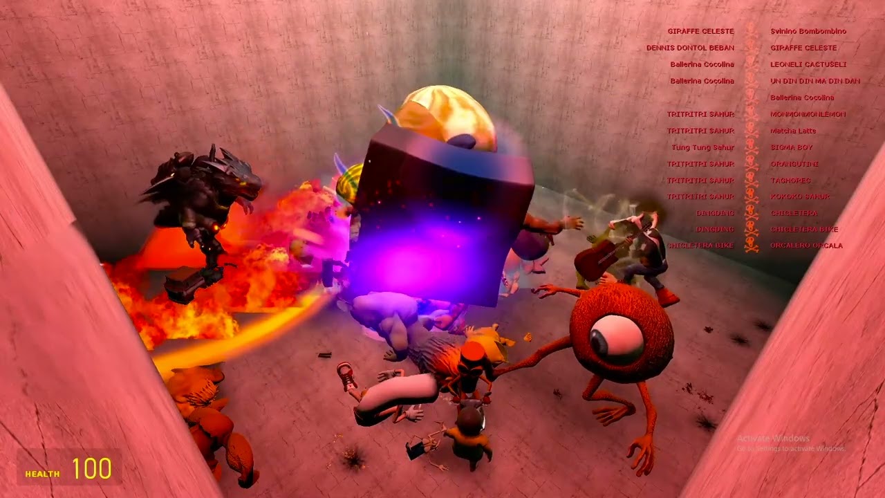 ALL NEW ITALIAN AI BRAINROT MEMES VS THE GIANT PIT WITH THE LIN GANG MELON SPIDER!   Garry's Mod