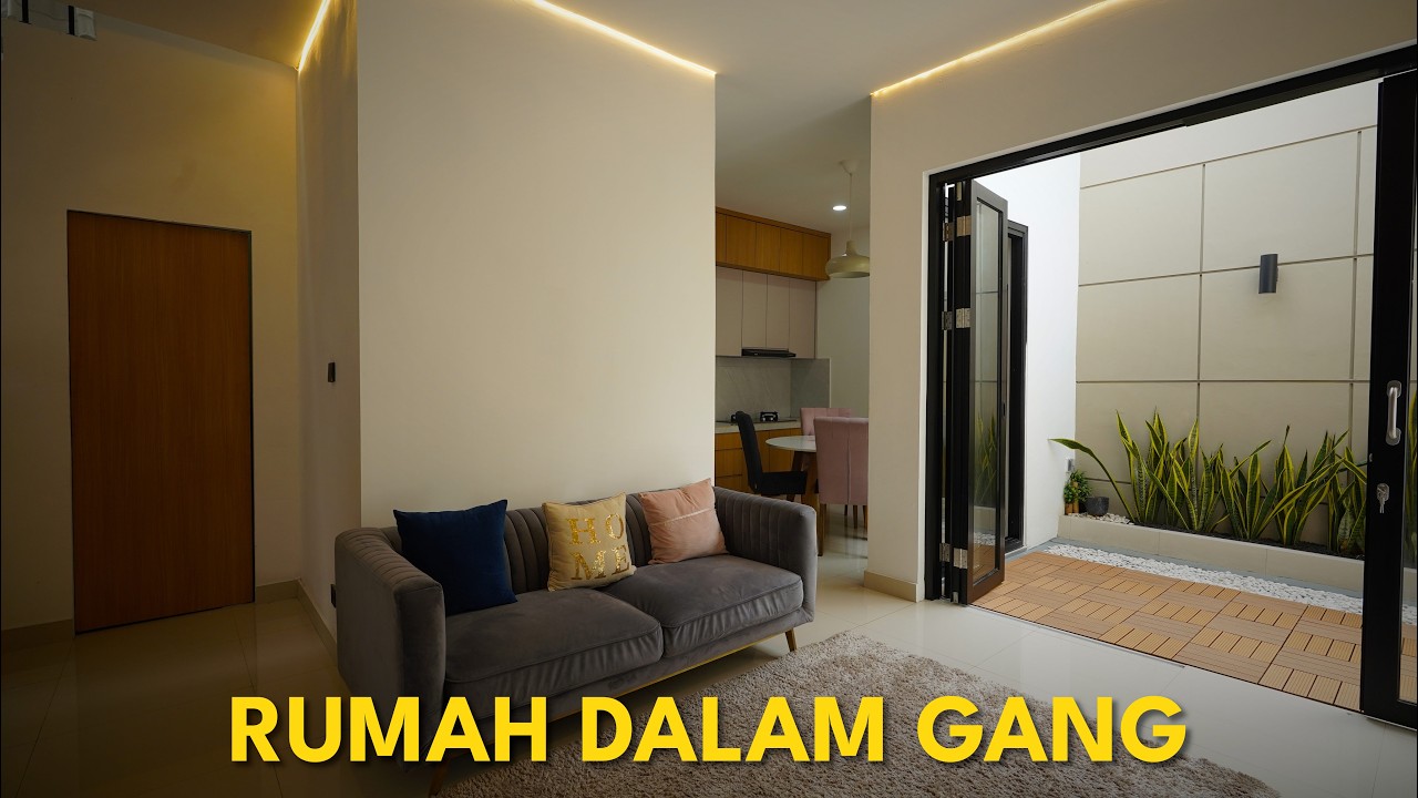 Rumah Minimalis Lega di Dalam Gang Kecil