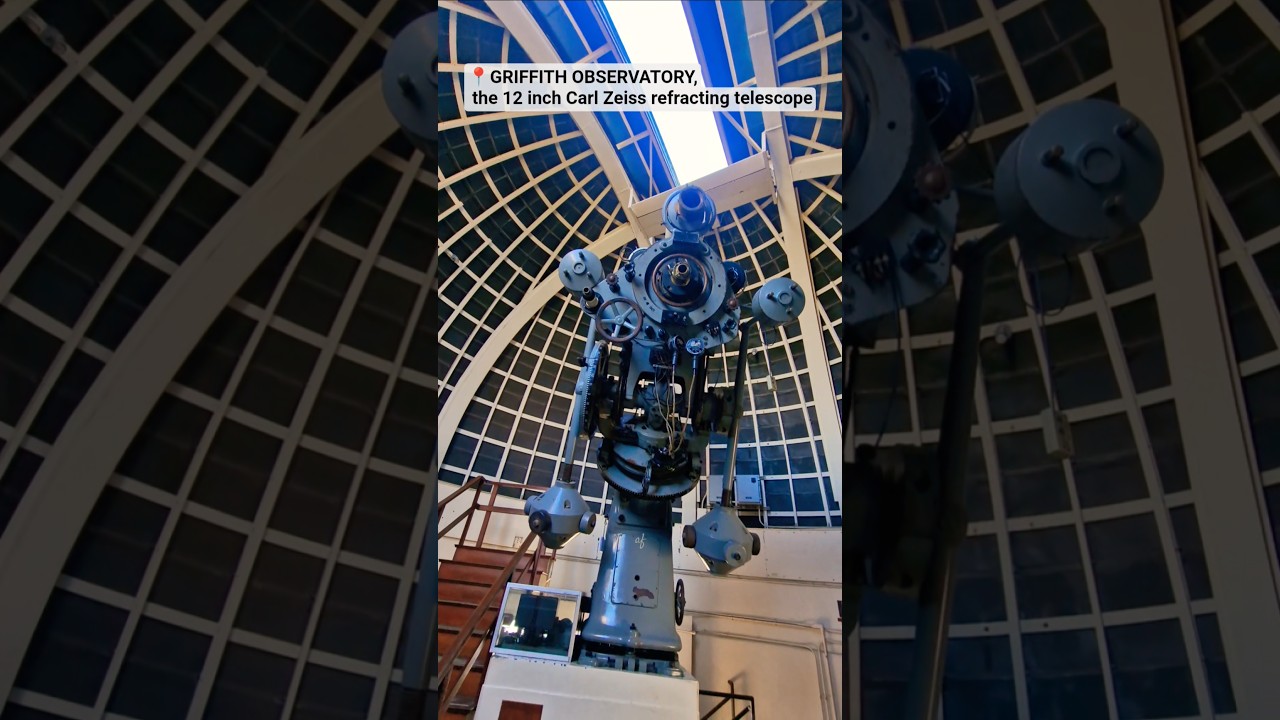 GRIFFITH OBSERVATORY, The 12-inch Carl Zeiss refracting telescope #griffithobservatory  #telescope