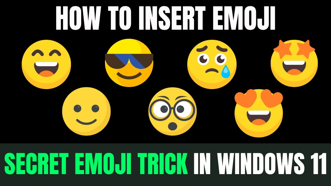 🔥 How to Use Emoji Keyboard in Windows 11 &ndash; Secret Emoji Shortcut! 😍 (Works on Windows 10 Too!)