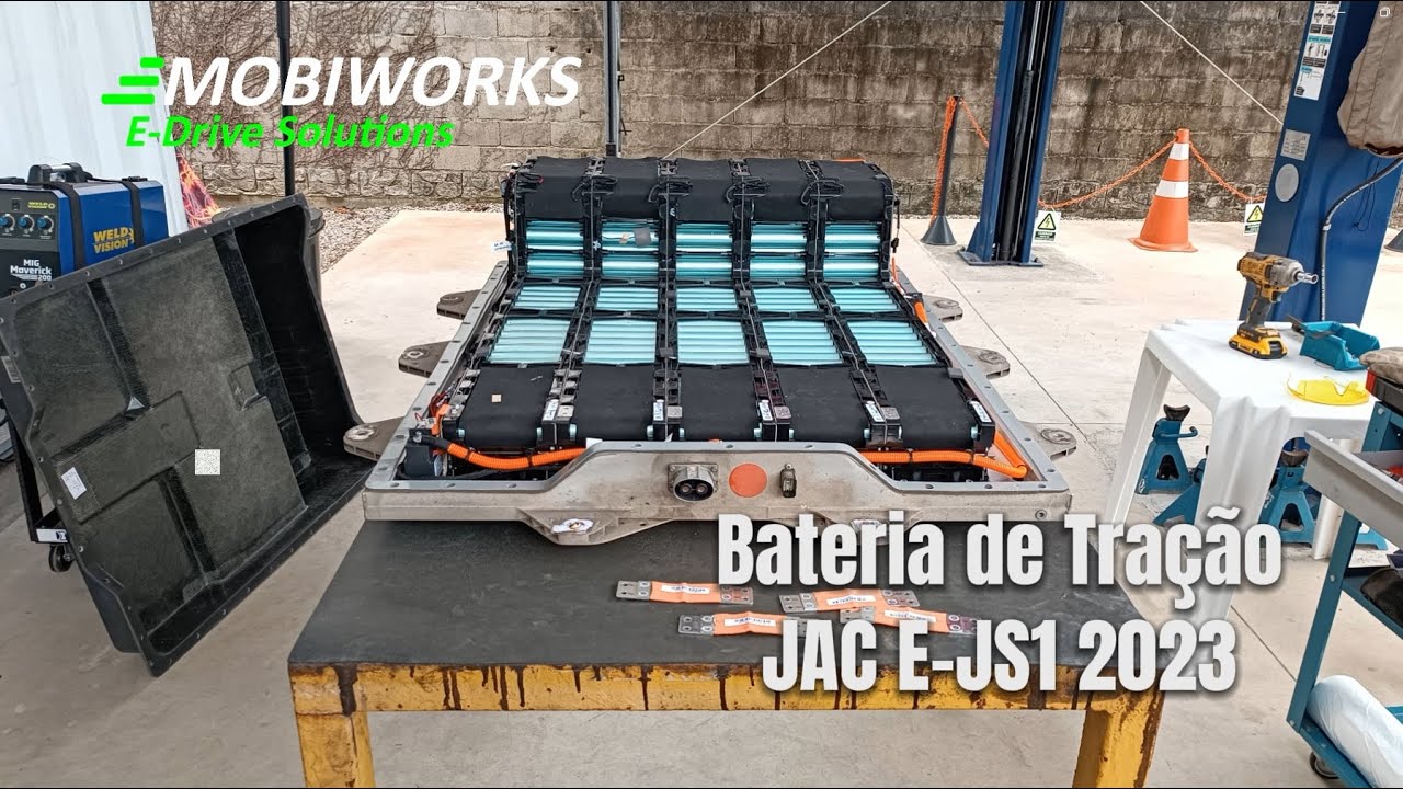 JAC E-JS1 2023 - Detalhes da Bateria de Tra&ccedil;&atilde;o (Bateria de Alta Tens&atilde;o)