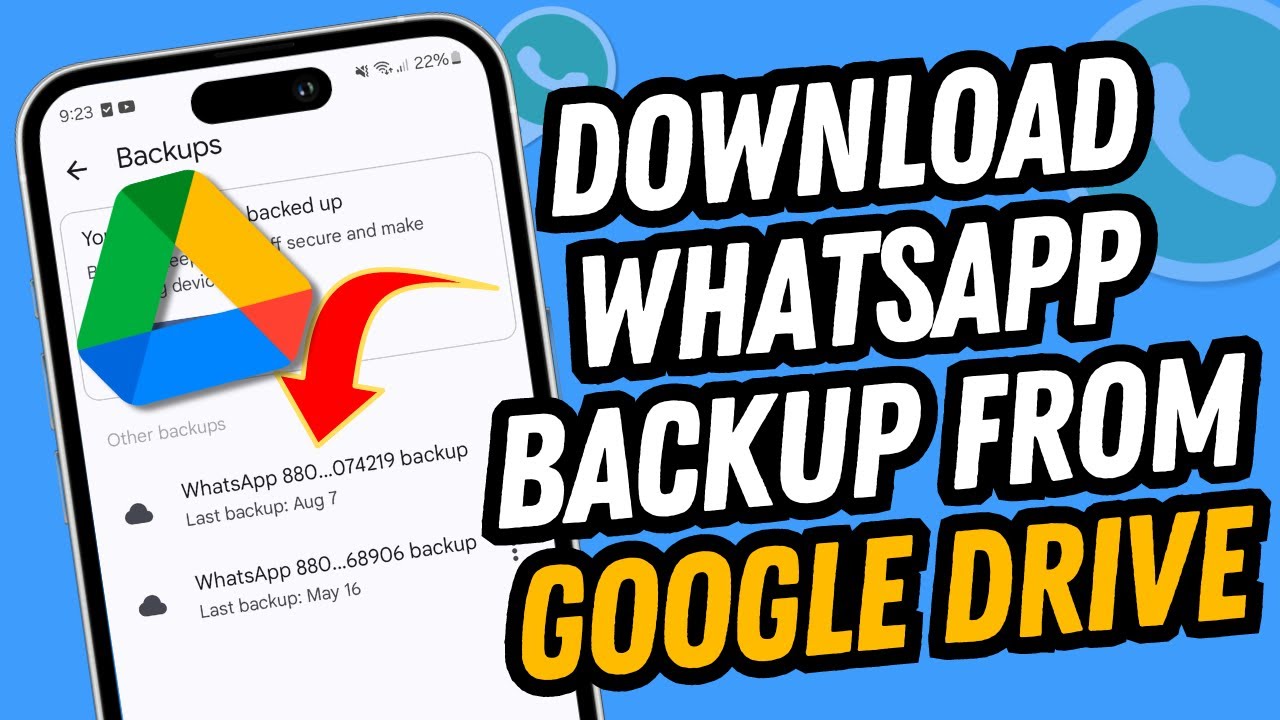 Как загрузить резервную копию WhatsApp с Google Диска | Полное руководство