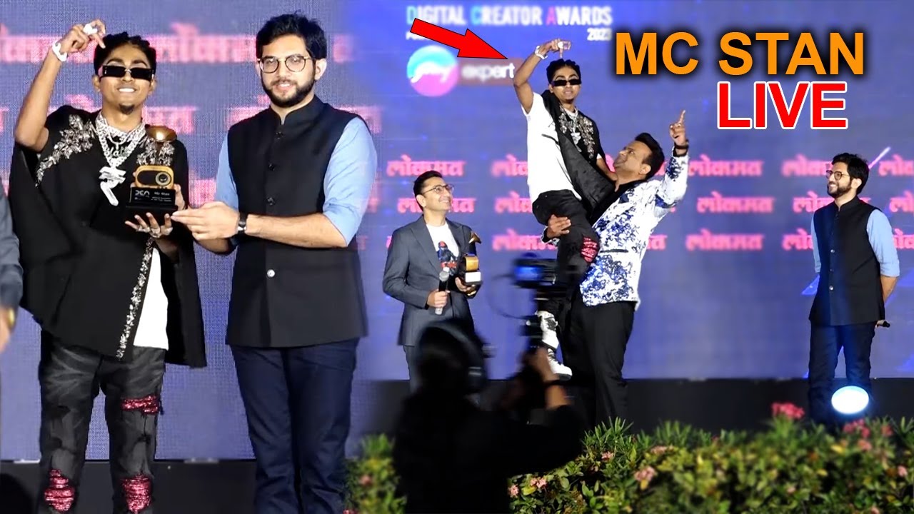 MC STAN получил награду Lokmat Digital Creator Awards 2023 | Песня MC Stan LIVE 