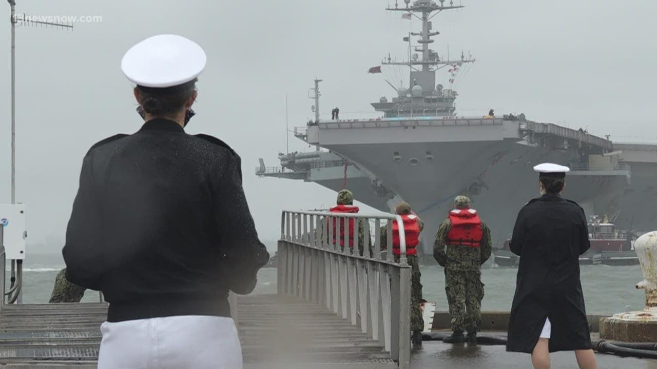 USS Harry S. Truman returns to Naval Station Norfolk, marks final homecoming for strike group