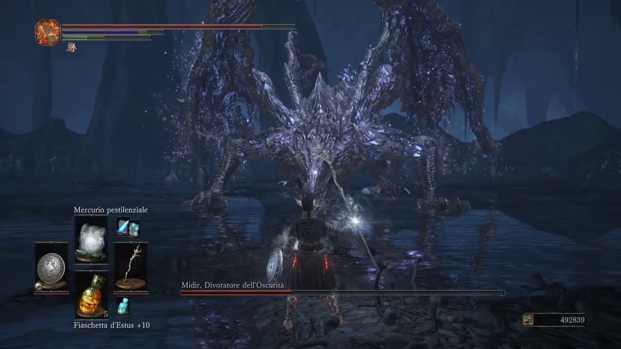 Dark Souls 3 - Midir fast kill with Pestilent Mercury/Mist
