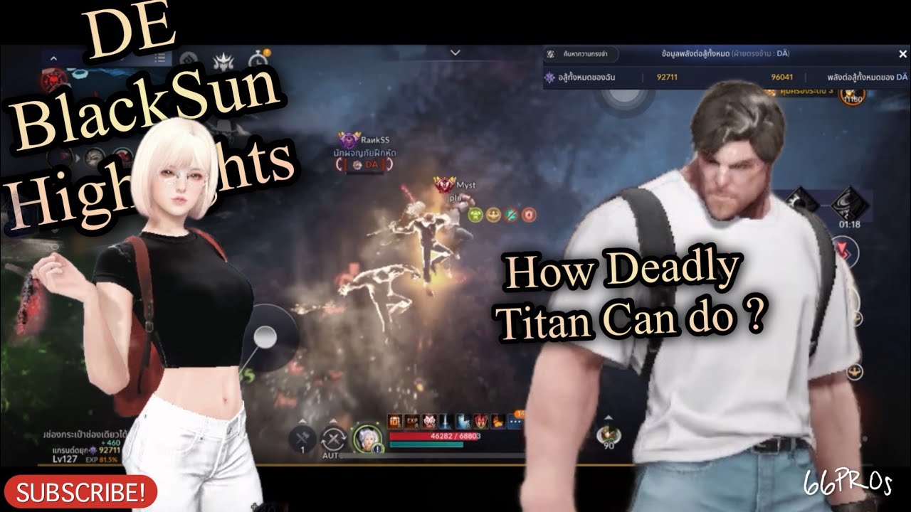 Black Desert Mobile Deadeye BlackSun Highlights and How Deadly Titan can do ?, Lets see, GGTY💪🏻