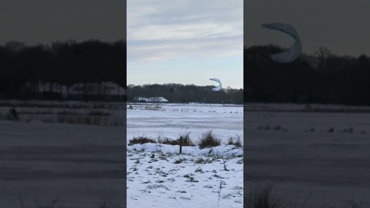 Snowkiting in Arctic Winds ❄️ Extreme Freedom on Ice
