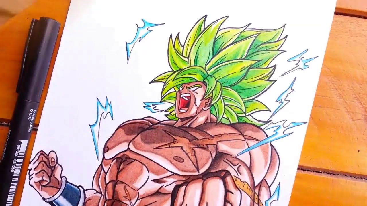 Como Desenhar o BROLY SSJ LENDÁRIO