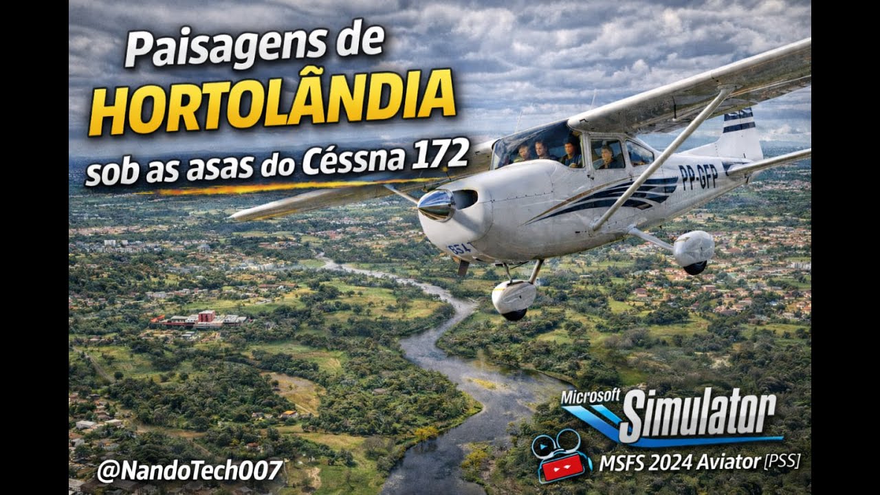 Paisagens de Hortolândia sob as asas do Cessna 172 🎥 | MSFS 2024 Aviator [PS5]