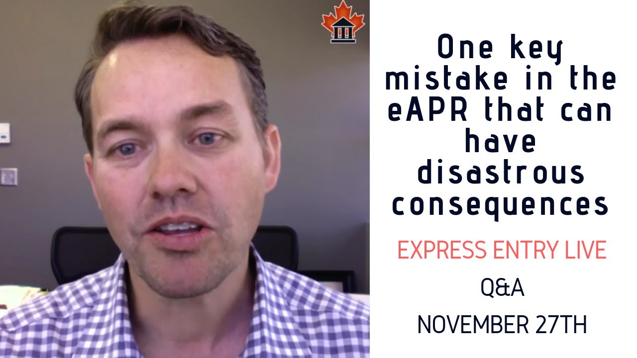 EE LIVE Q&A - One key mistake in the eAPR that can have disastrous consequences!