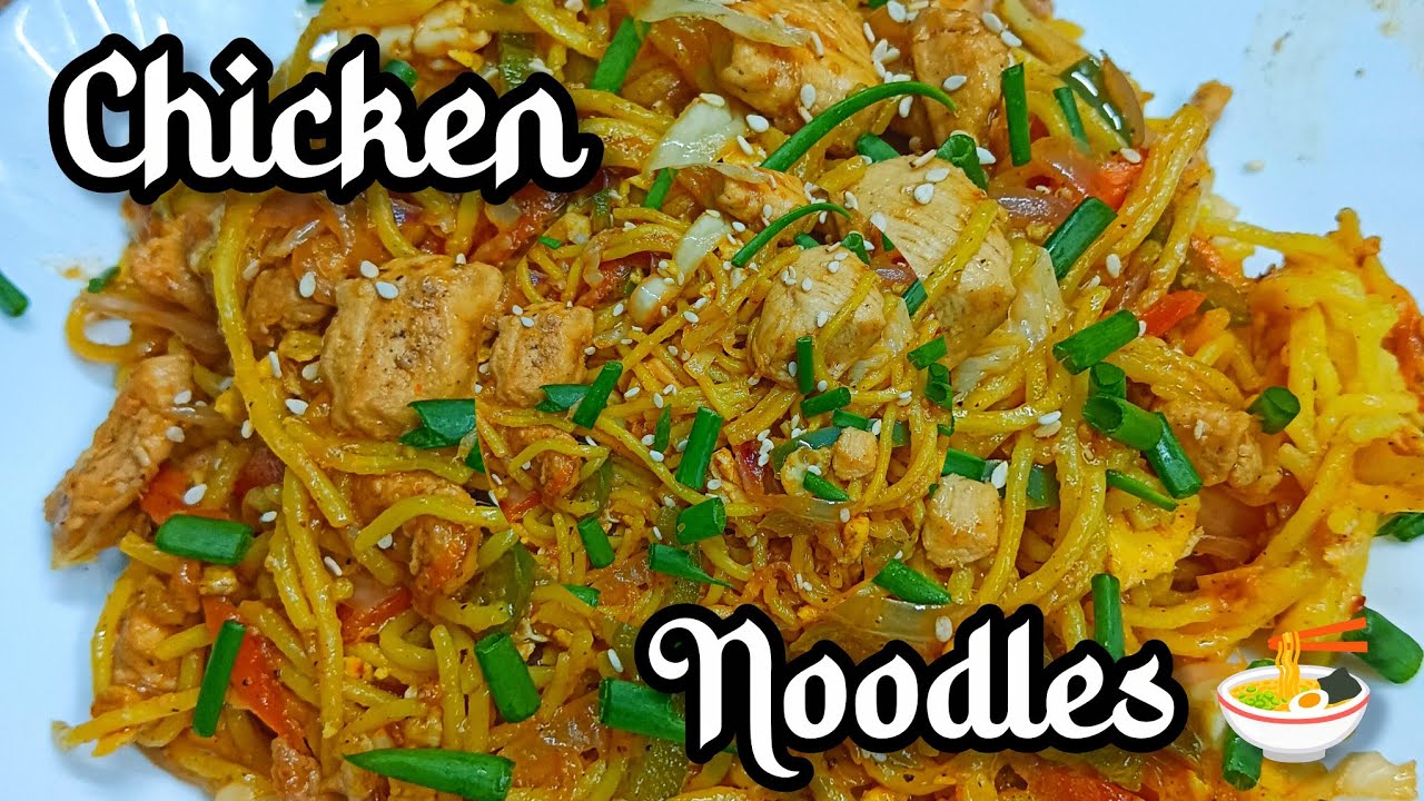 Chicken Noodles Recipe | Easy Step-by-Step🍜😋