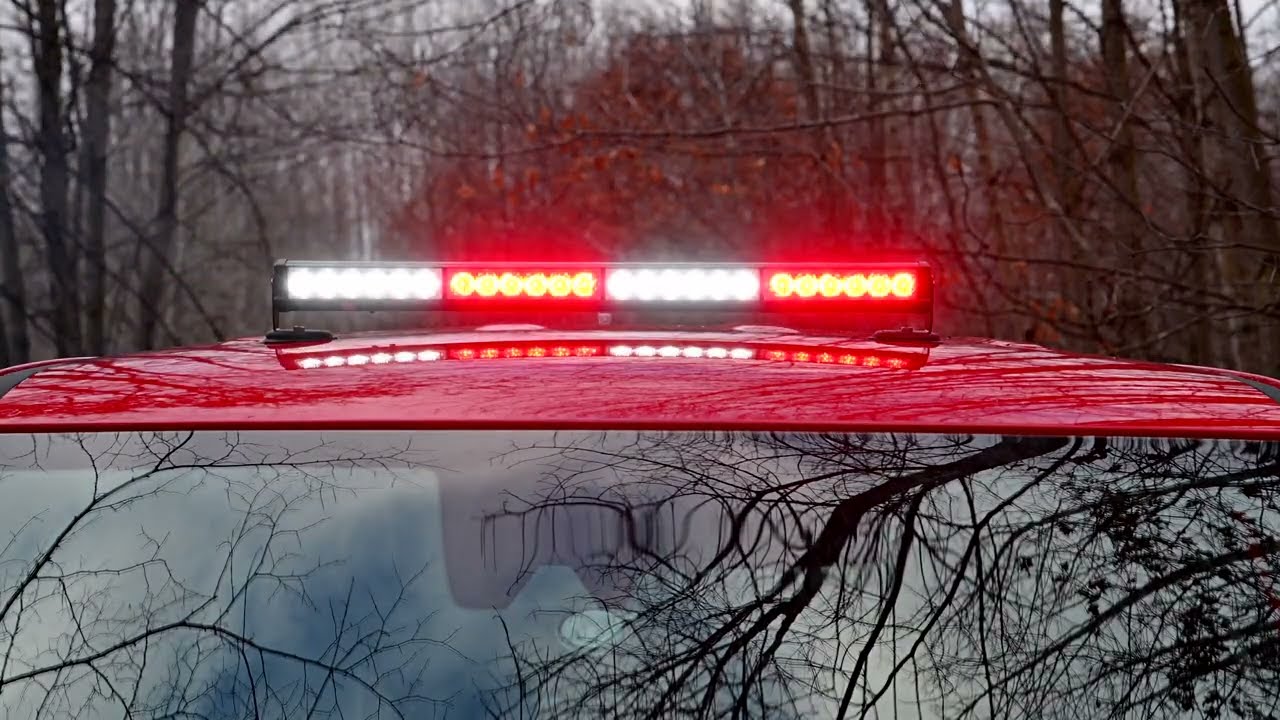 Battery Operated Emergency Police Light Bar bought on Amazon