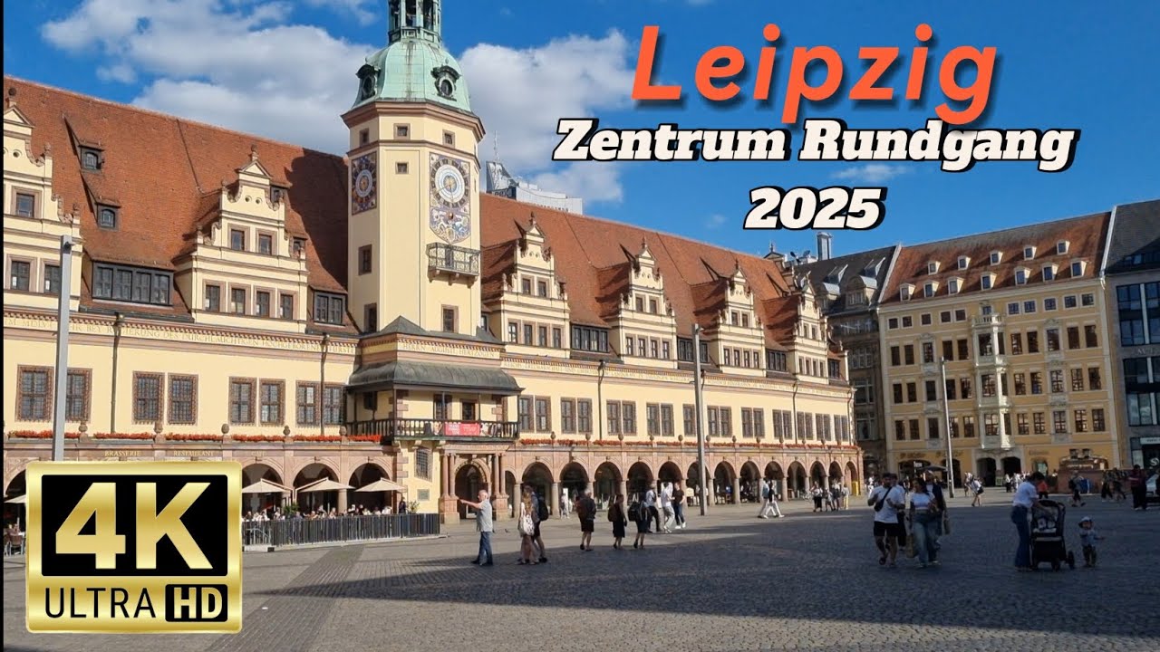 Leipzig Zentrum Rundgang Juni 2025 / Fußgängerzone in der Innenstadt erkunden.