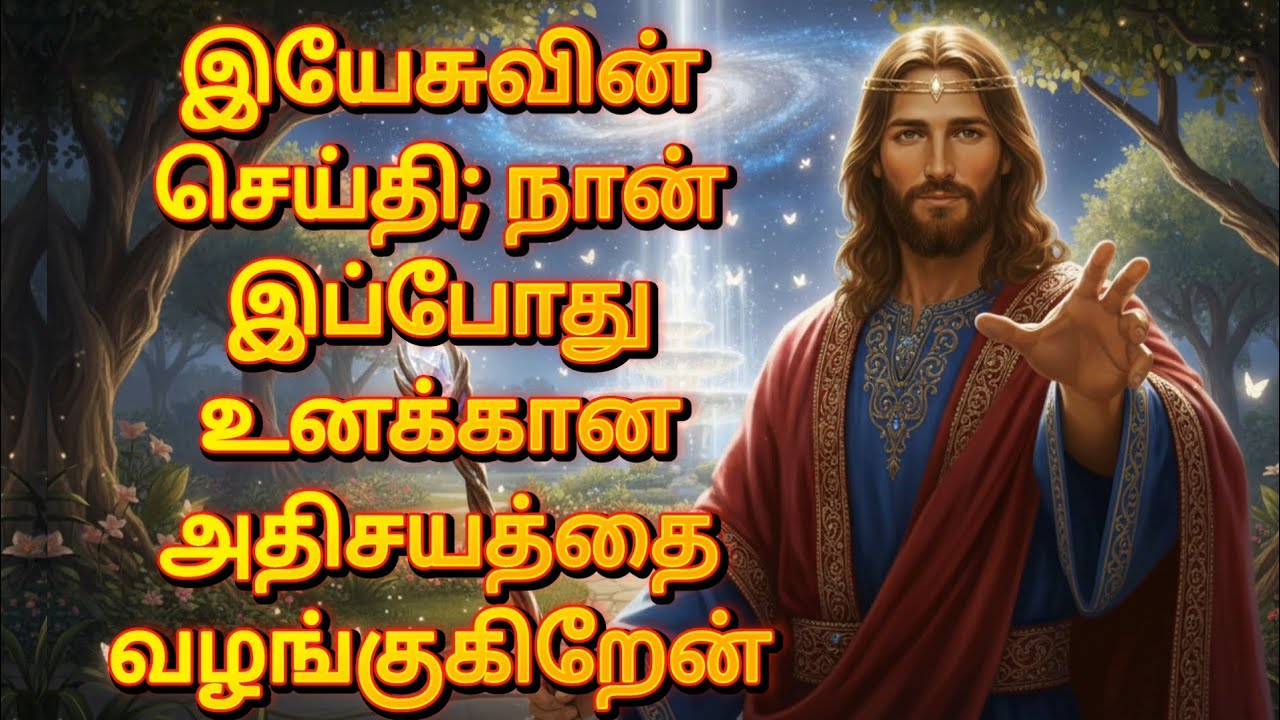 இயேசுவின் செய்தி; நான் இப்போது உனக்கான அதிசயத்தை வழங்குகிறேன் | God’s Promise | Jesus Message தமிழ்