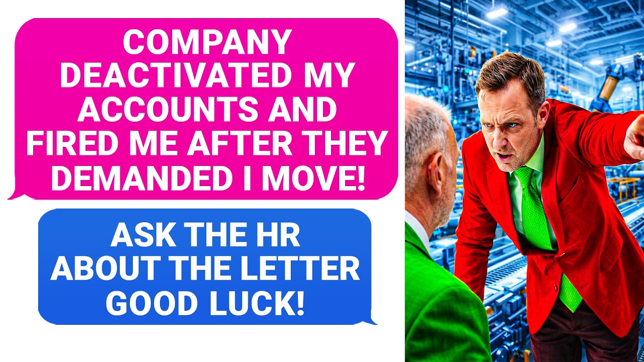 Company Deactivated My Accounts & Fired Me After They Demanded I Move & Work! Well, Ask The HR r/PR