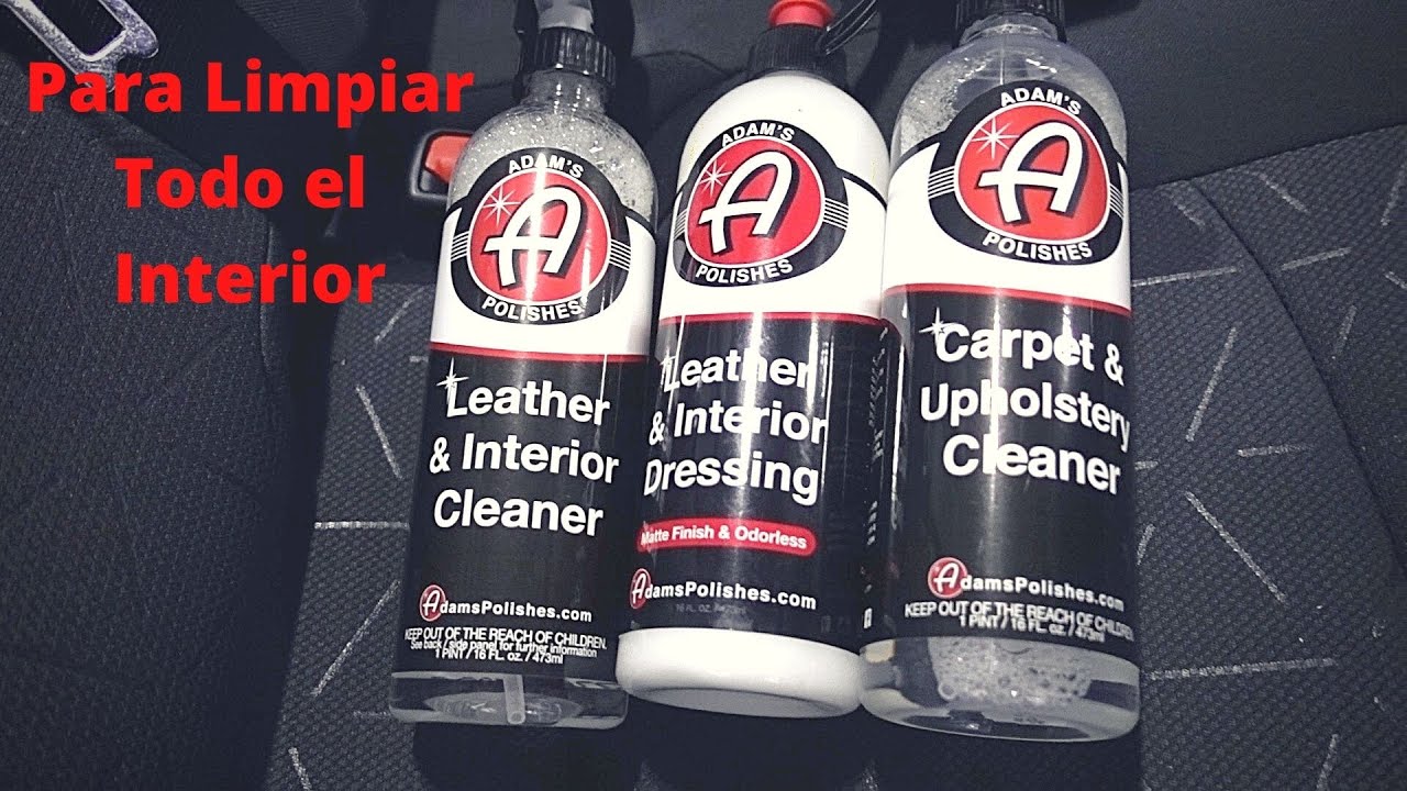 Con Estos 3 Productos de Adam's Polishes se Puede Limpiar Todo El Interior de un Auto