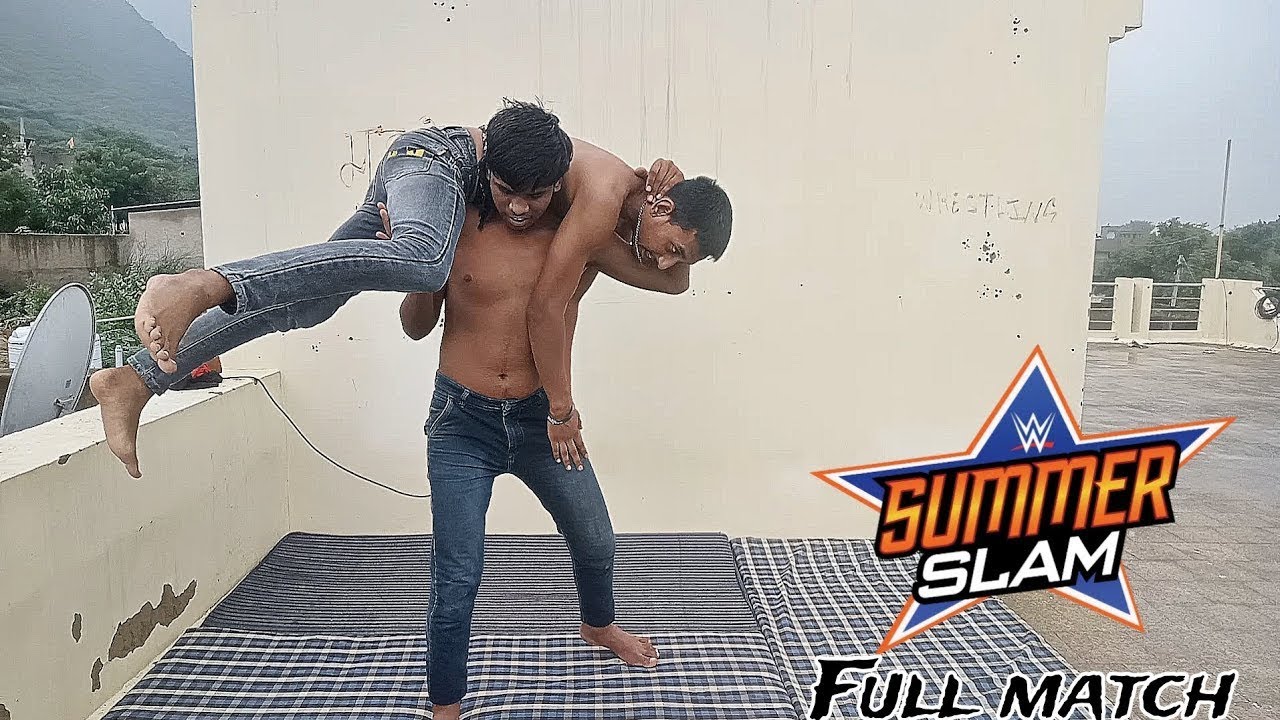 WWE - Brock Lesnar vs Seth Rollins SummerSlam Full Match | Backyard Wrestling