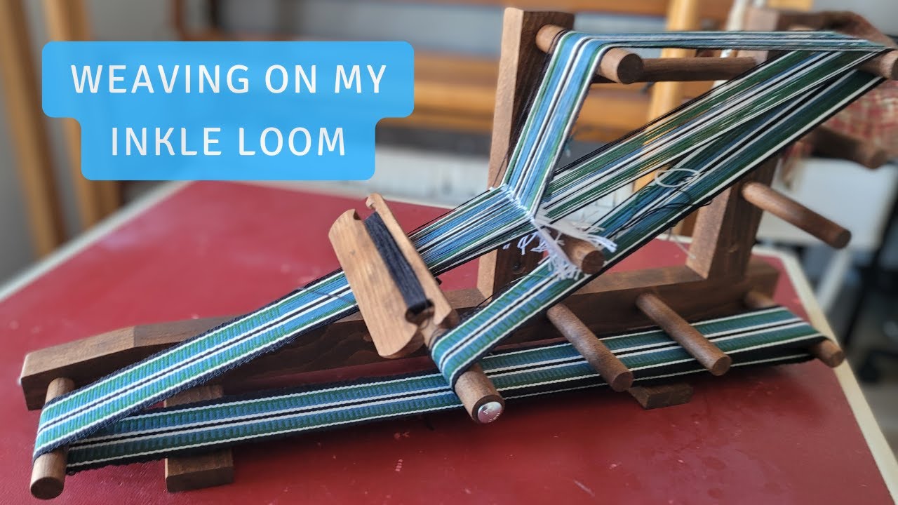 Weaving my First Warp on the Ashford Inkle Loom !!