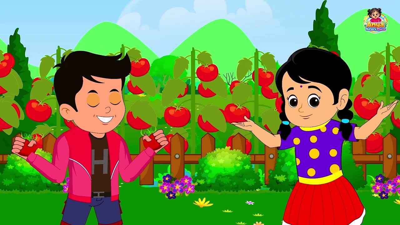 आहा टमाटर Aaha Tamatar Bade Mazedar Nursery Rhymes and Kids Song in Hindi #cartoon