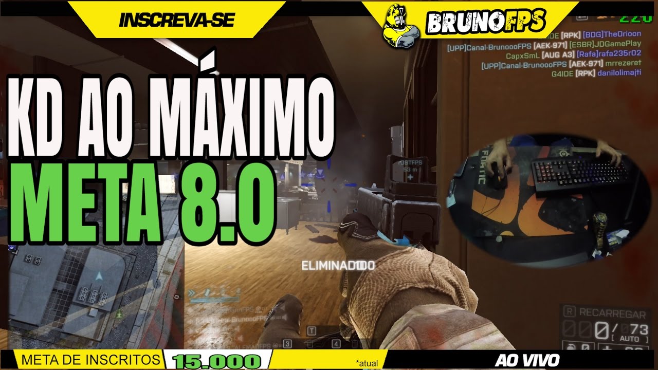 🔴BF4 - KD ao Máximo com HAND CAM - META 8.0 ( Desisto ? )