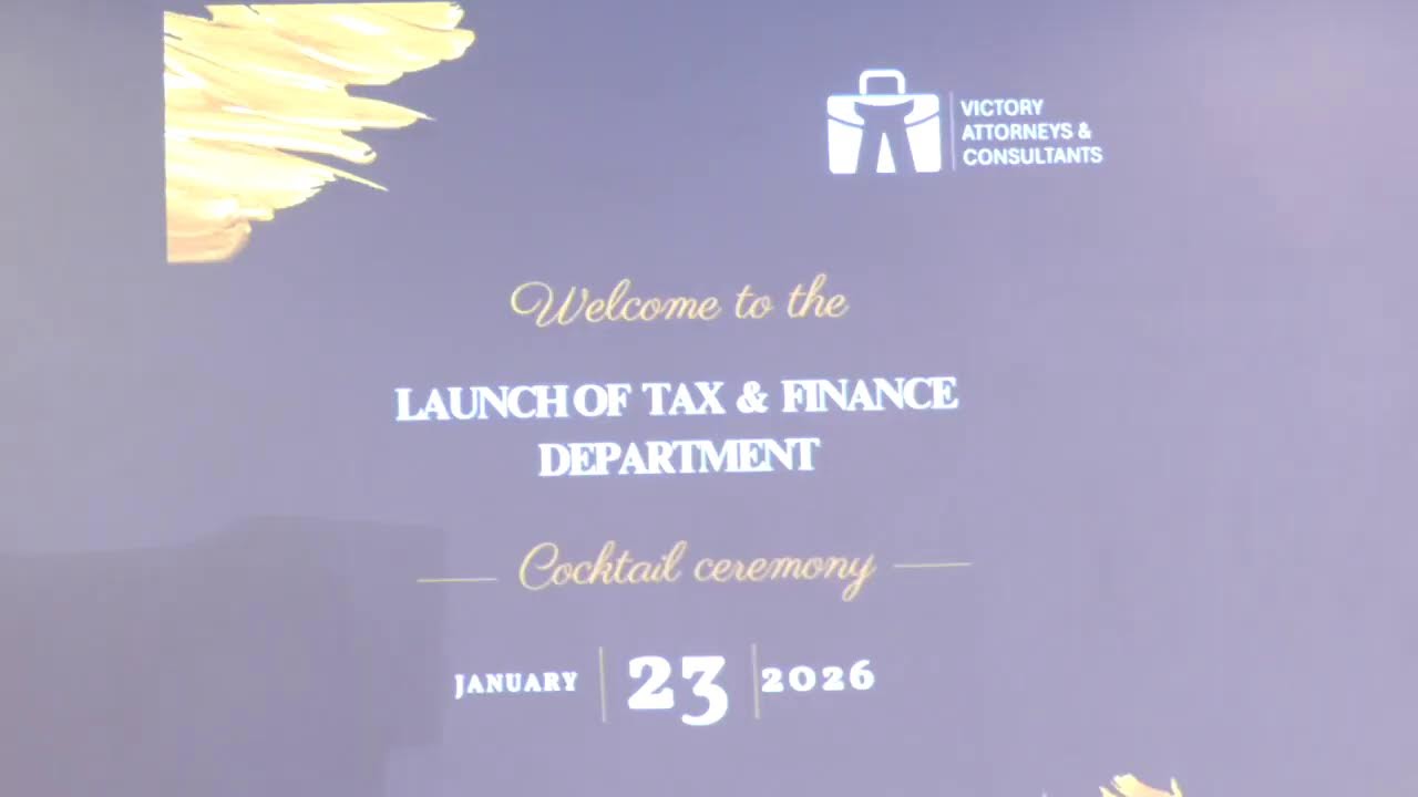THE OFFICIAL LAUNCH OF VICTORY ATTORNEYS TAX AND FINANCE DEPARTMENT