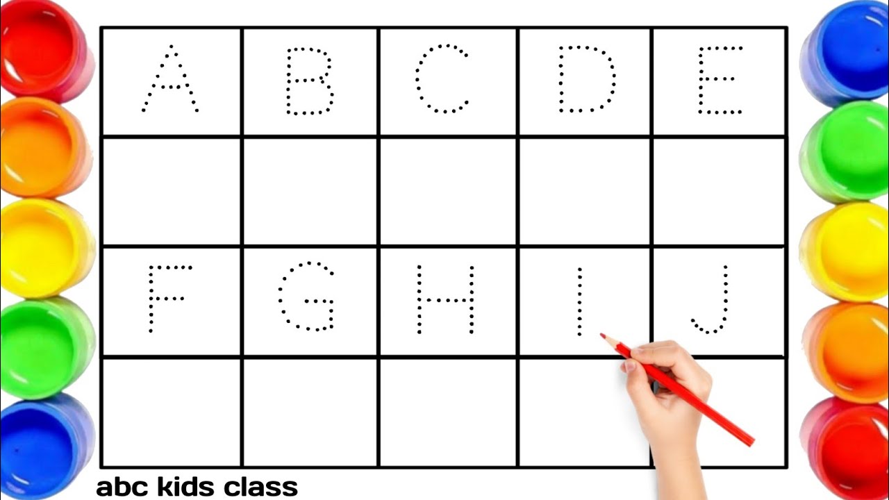 A for Apple Song 🍎 | Bachchon Ki Pyaari ABCD alphabet learning rhymes with dotted lines