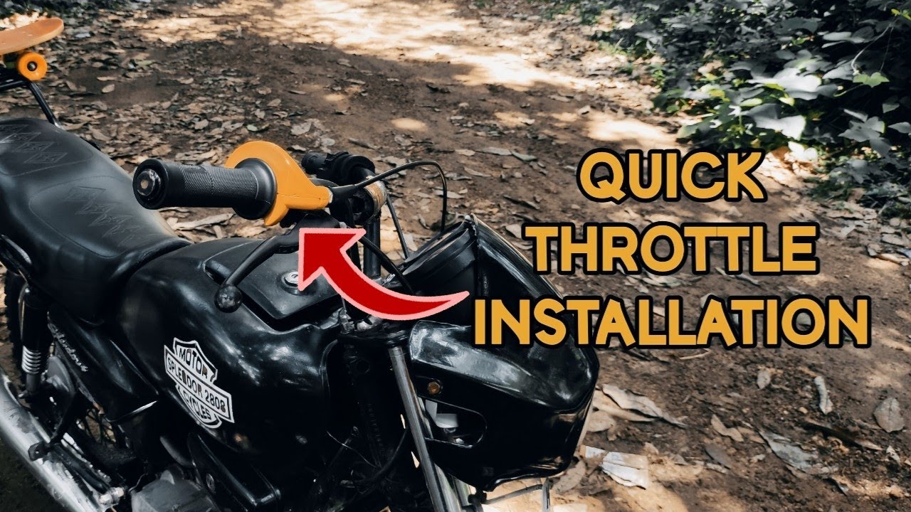 Quick Throttle Installation In splendor || ഇനി വണ്ടി പറക്കും 🔥 RqVloTech