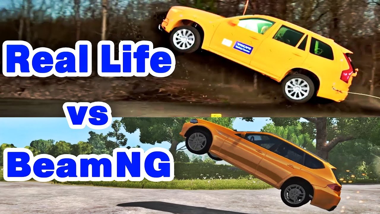 Real Life vs BeamNG.Drive - Crash Comparison