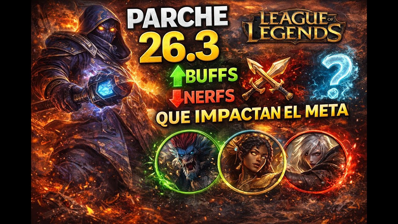 PARCHE 26 3 de LoL 🚨 Buffs, Nerfs y Objetos NUEVOS que cambian el META