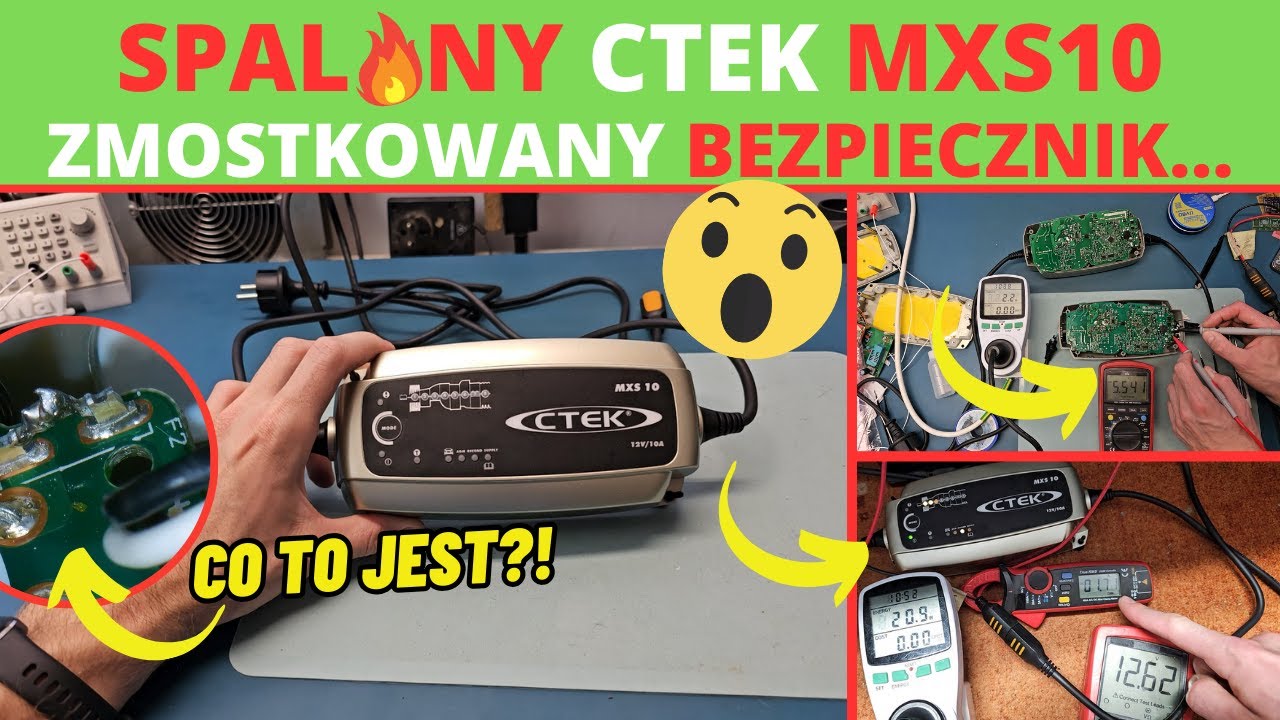 ZJARANY CTEK MXS 10! Ktoś ZMOSTKOWAŁ BEZPIECZNIK! :O Jak diagnozować elektronikę? Pomiary w praktyce