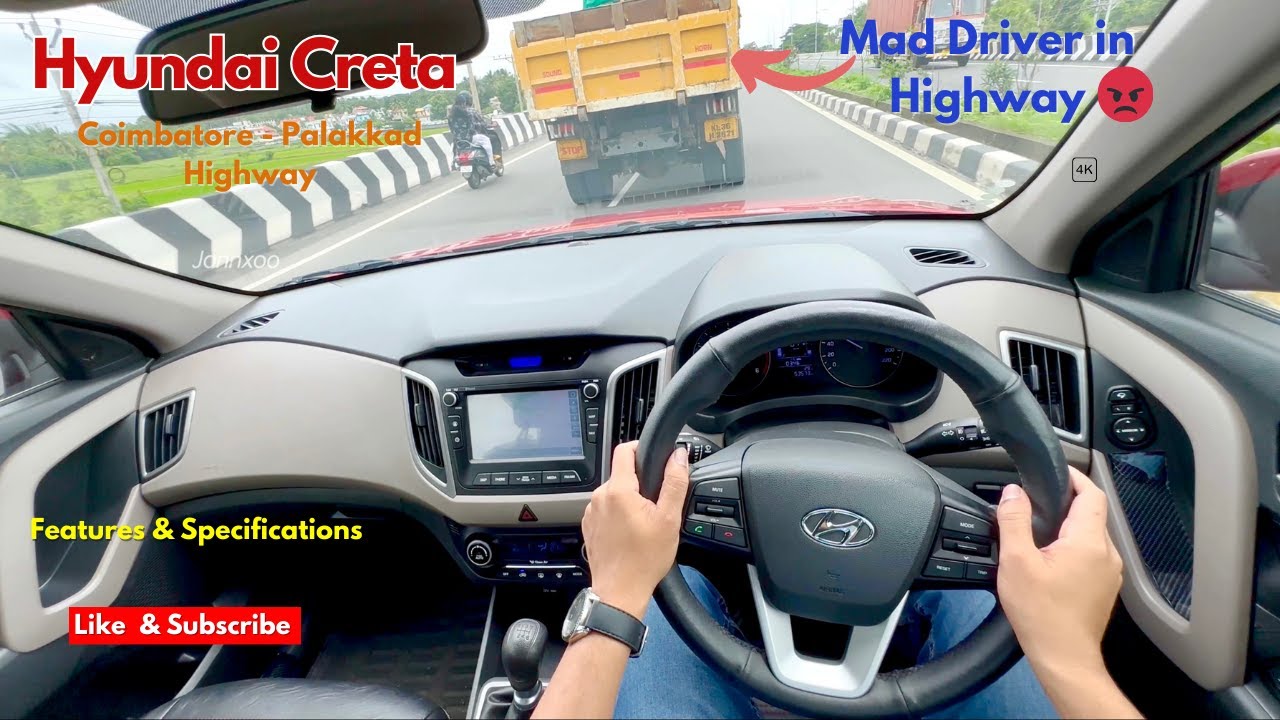 2018 Hyundai Creta (Manual) - POV Driving Impressions | Coimbatore - Palakkad Highway | Jonnxoo