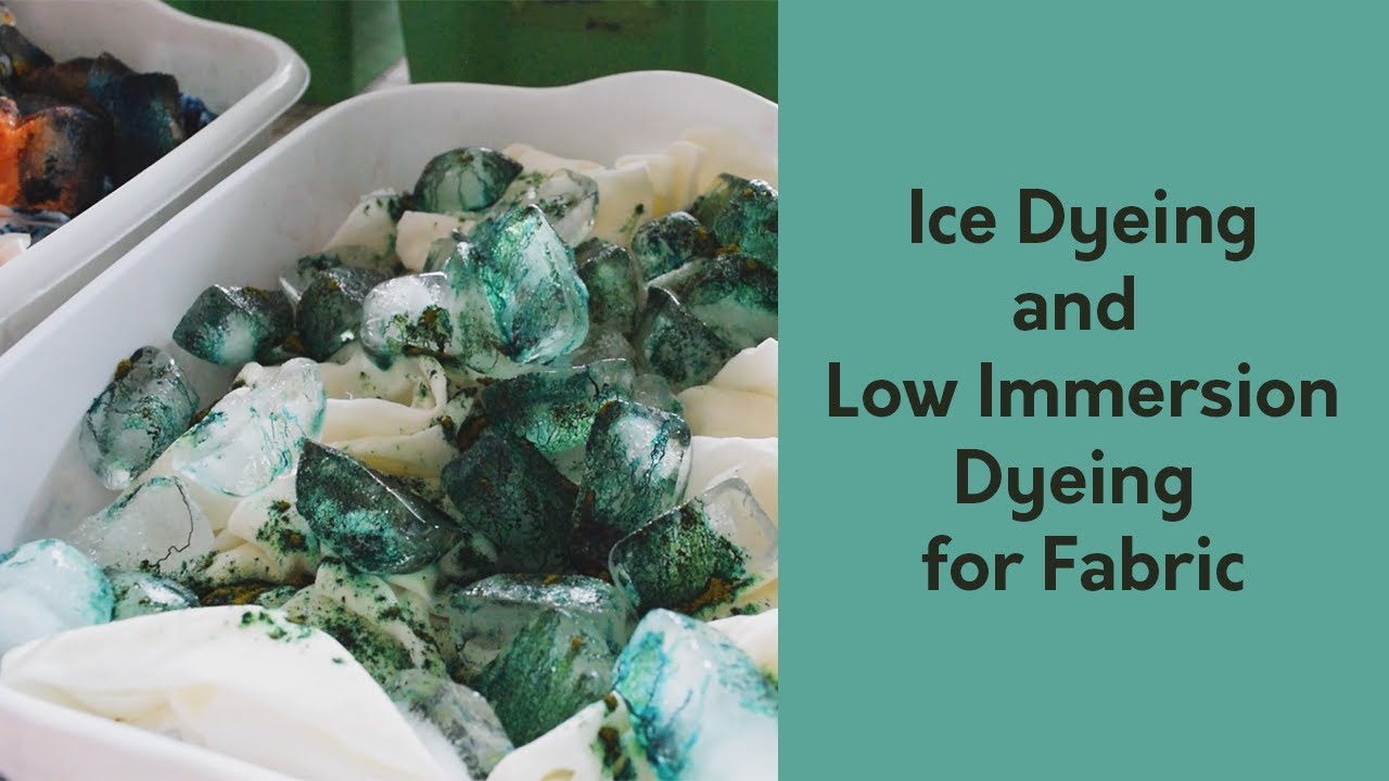 Ice Dyeing and Low Immersion Dyeing