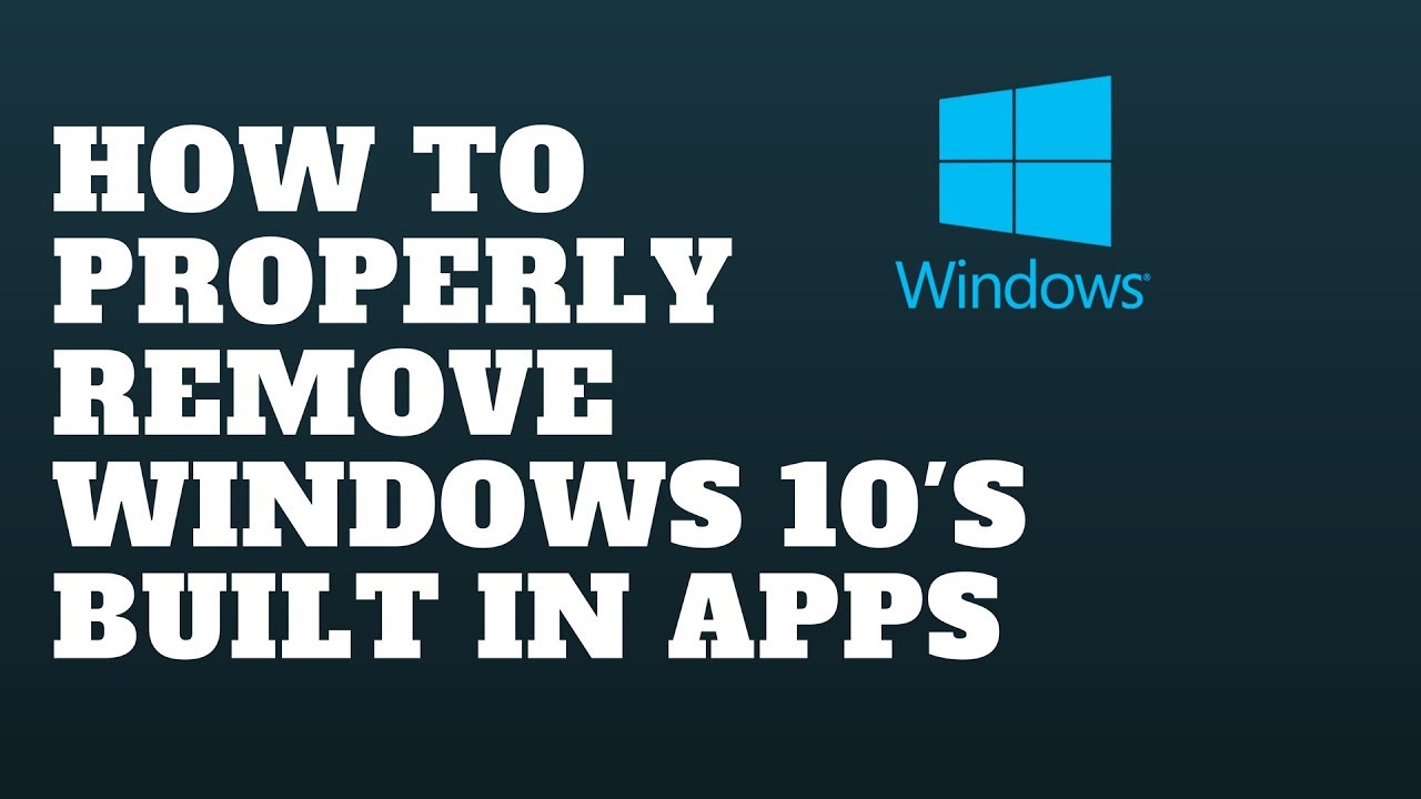 Как правильно удалить встроенные приложения Windows 10