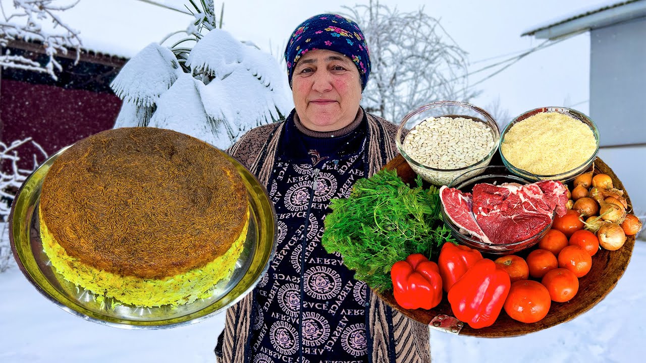 Peaceful Rural Simple Village Life - Grandma Cooking Traditional Recipes